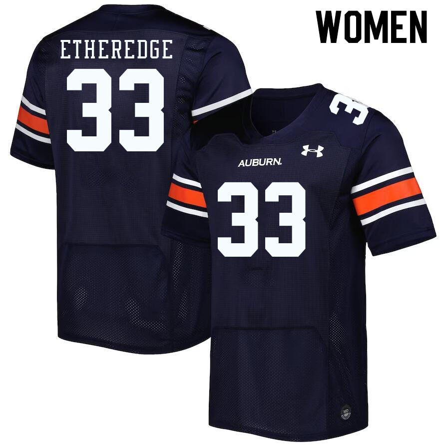 Women's Auburn Tigers #33 Camden Etheredge Navy 2023 College Stitched Football Jersey
